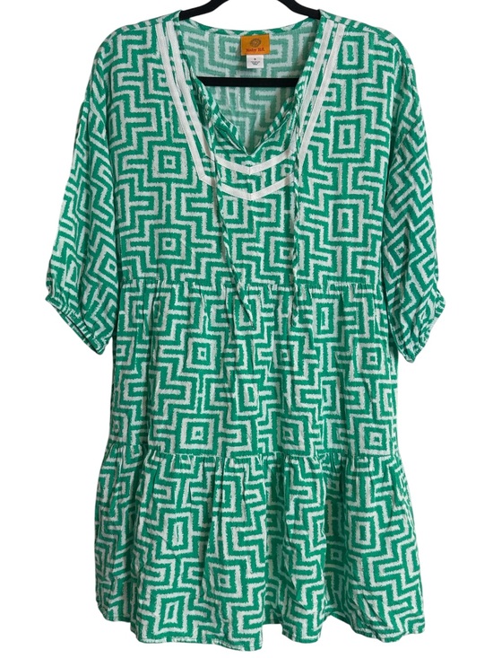 Ruby Rd. Dresses & Skirts - Ruby Rd. Green and White Patterned Mini Dress
